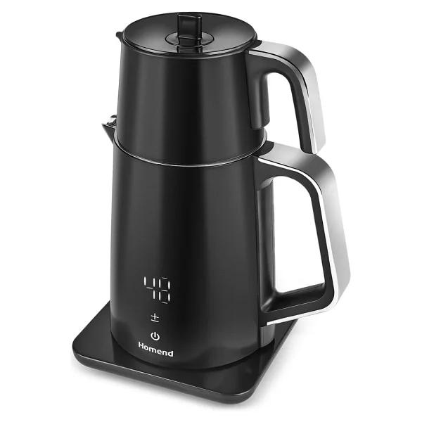 Homend Royaltea Cooltouch 1798h Siyah 1850 W Konuşan Çelik Çay Makinesi - Görsel 2