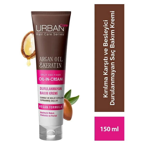Urban Care Argan Oil & Keratin 150 Ml Durulanmayan Saç Kremi - Görsel 2
