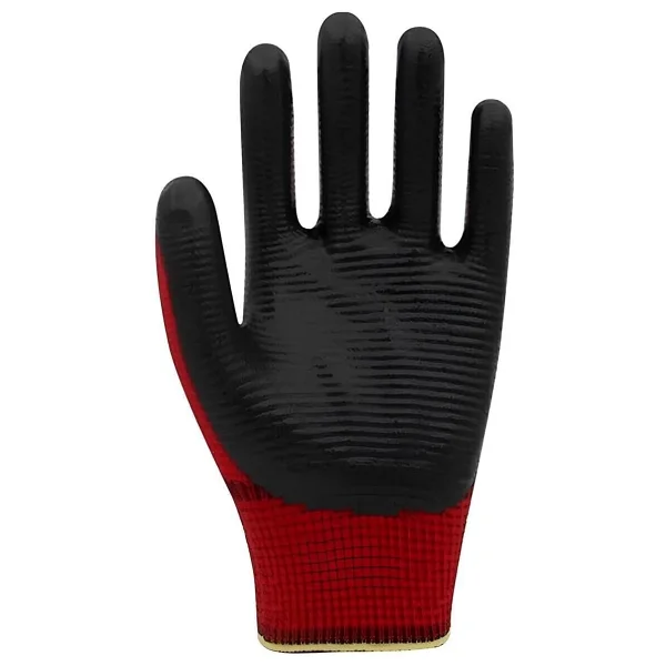 Beybi PN5 Zebra Polyester Örme Nitril 10 Numara İş Eldiveni 10 Çift - Görsel 2