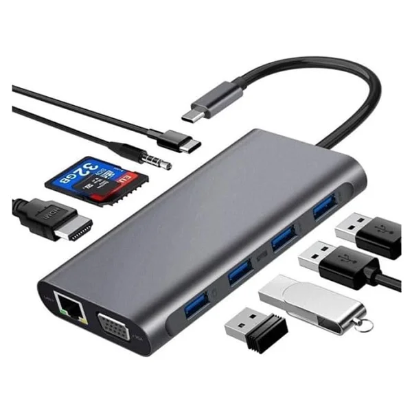 Qport Q-THV2 Type-C To HDMI/VGA Çevirici - Görsel 7