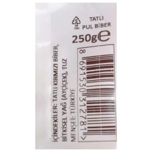 Arifoğlu 250 gr Tatlı Pul Biber - Görsel 3