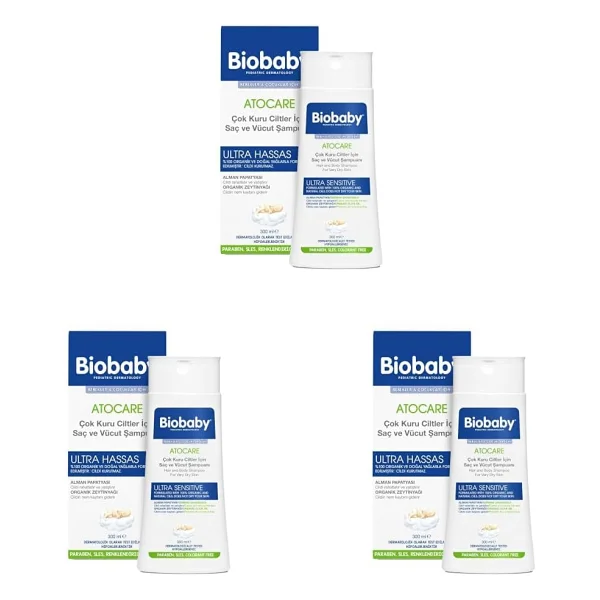 BioBaby Atopik Ciltler İçin Bebek Saç ve Vücut Şampuanı 300 ml - Görsel 8