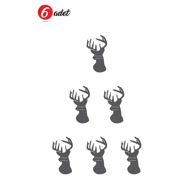 ARTİKEL 6 Adet Kırmızı Yıldız Desenli Yılbaşı Dekoratif Kaşıklık, Yeni Yıl Sofrası Aksesuarı, Dekoratif Keçe Kaşıklık, Yeni Yıl - Görsel 3