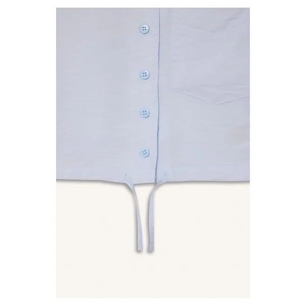DeFacto Kız Çocuk Cropped Fit Kısa Kollu Gömlek D7641a825sm - Görsel 7
