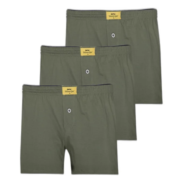 Slazenger Slazenger He 3 Lü Set Erkek Gri Boxer - Görsel 4