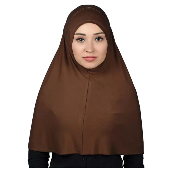 Altobeh Hazır Türban Pratik Eşarp Tesettür Hijab - Namaz Örtüsü (XL), Siyah - Görsel 5