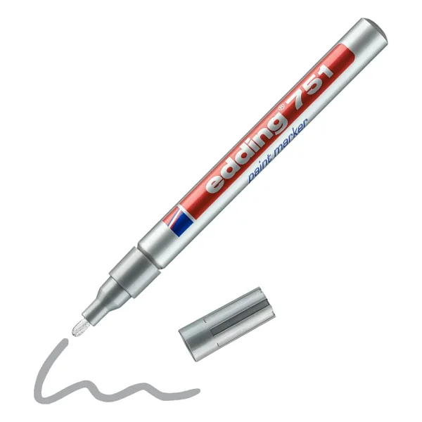Edding 751 Kırmızı Dekorasyon Marker Kalemi - Görsel 10
