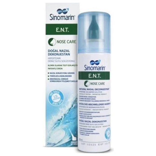 Sinomarin E.N.T. Deniz Suyu 200 Ml Burun Spreyi - Görsel 6