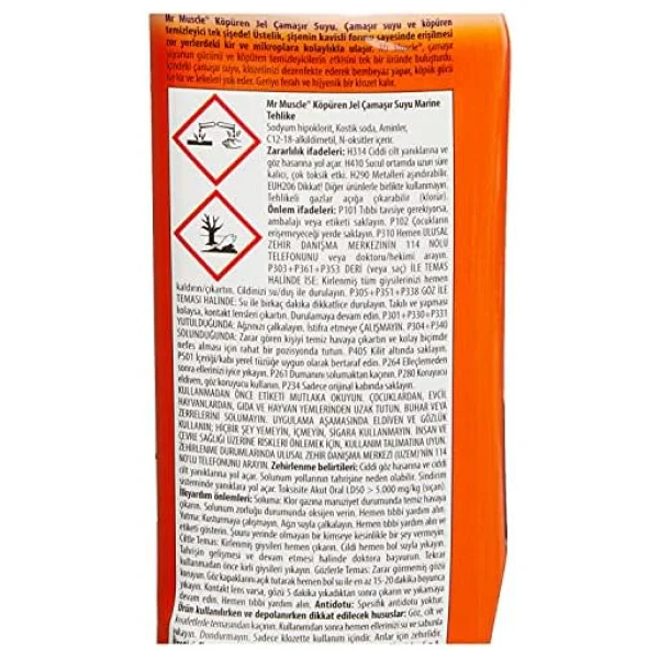 Mr Muscle Marine Kokulu Çamaşır suyu Katkılı Tuvalet Temizleyici 750 mL - Görsel 9