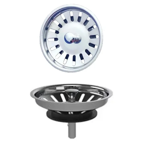Çöpmak Paslanmaz Çelik Sifon Süzgeci 8 Cm Lavabo Evye Süzgeci Lavabo Gider Süzgeci - Görsel 3