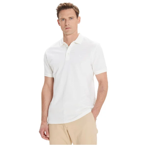 ALTINYILDIZ CLASSICS Erkek Açık Mavi Slim Fit Dar Kesim Polo Yaka%100 Pamuk Kısa Kollu Tişört, Açık Mavi, L - Görsel 10