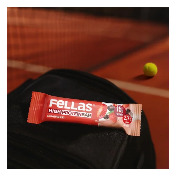 Fellas Yüksek Protein Bar - Çilekli 45 G X 12 Adet - Görsel 4