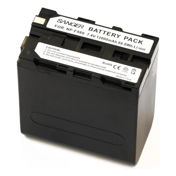 Sanger NP-F980 12000mah Sony Kamera Batarya - Görsel 3