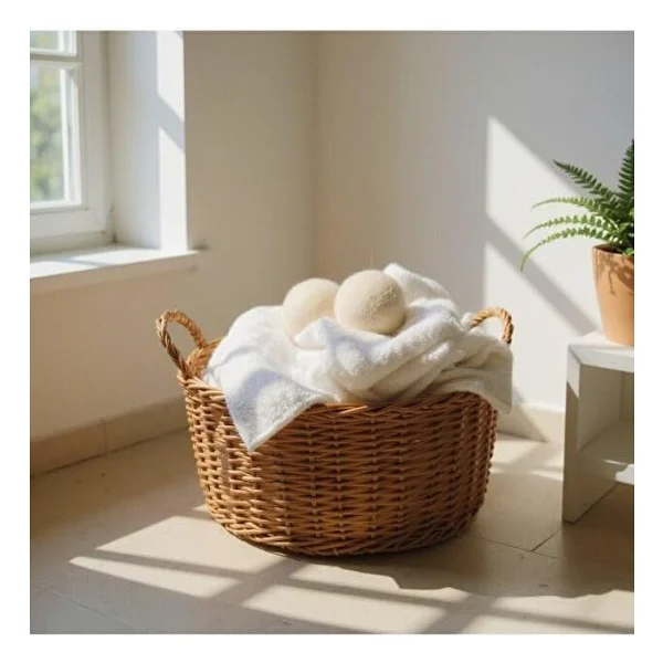 Mucit Home 3 Adet Yün Kurutma Topu Kurutma Makinesi Için Doğal Yumuşatıcı Çamaşır Kurutma Topları - Görsel 2