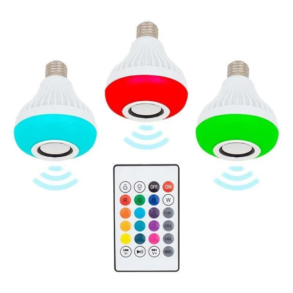Powermaster OM-30 Bluetooth Müzik Çalar Kumandalı RGB LED Ampul - Görsel 2