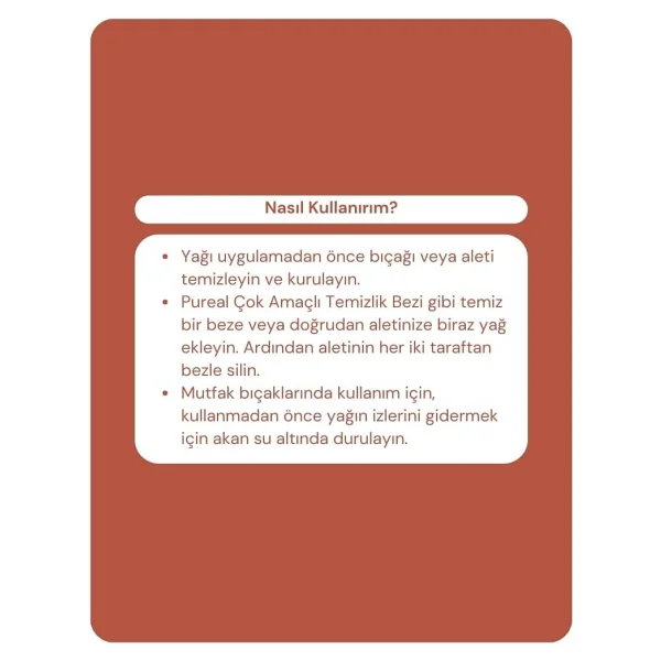 Pureal Doğal Ahşap Kesme & Doğrama Tahtası Bakım Yağı - Görsel 5