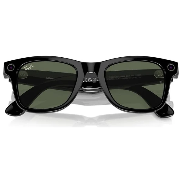 Ray-Ban Meta Wayfarer Rw4006 50 Beden 601/7150 Parlak Siyah-G15 Green - Görsel 5