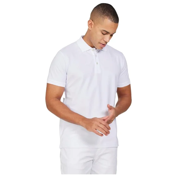 Altınyıldız Classıcs Slim Fit Dar Kesim Polo Yaka %100 Pamuk Kısa Kollu Tişört, Renk Beyaz, Beden XL - Görsel 3