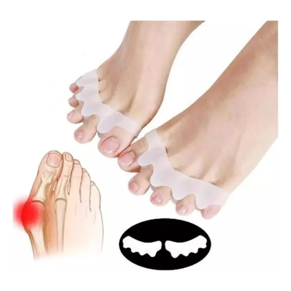 Ayak 5 Parmak Ayıran Makara Silikon Gece Ateli Bunyon Parmak Ayırıcı Koruyucu Halluks Valgus - Görsel 5