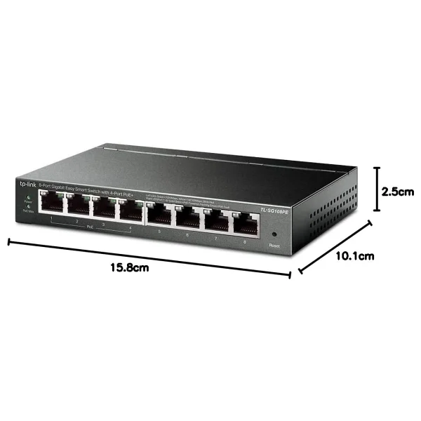 TP-LINK Omada TL-SG108PE 8 Port Gbit EasySmart - Görsel 5