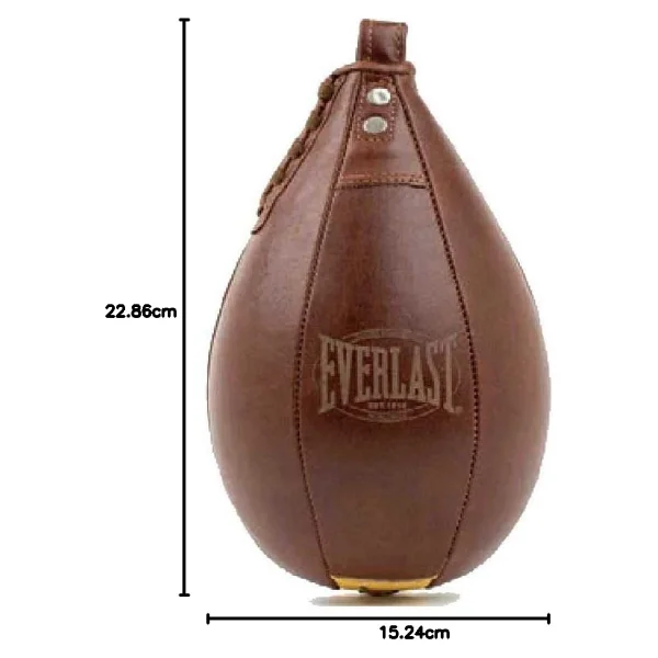 Everlast Unsiex Yetişkin Spor Boks Punching Ball 1910 Speed Bag, Kahverengi, 9 x 6 - Görsel 2