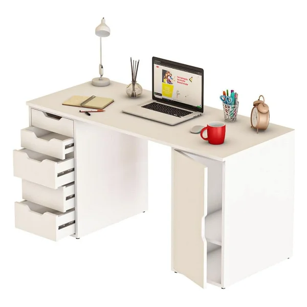 Dekorex Clm112 Dolaplı 5 Çekmeceli Çalışma Masası - Görsel 4