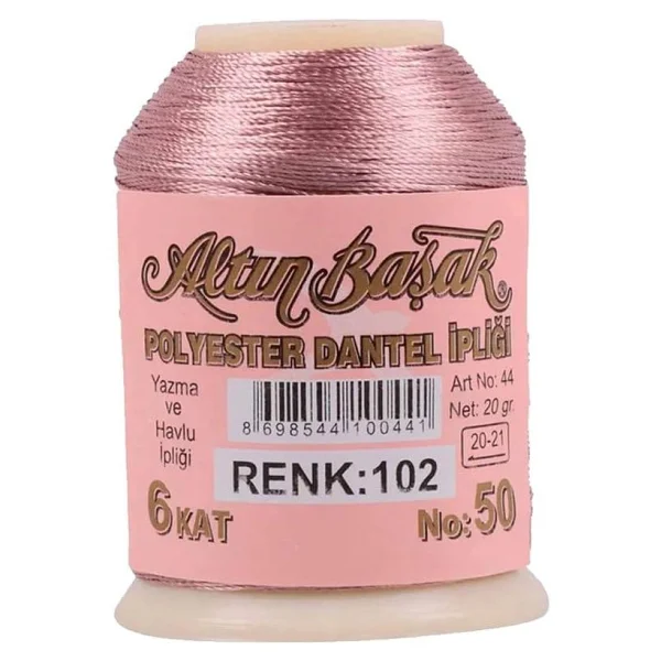 3 Adet Altınbaşak Oya ve Dantel İpi 20 gr - Royaleks - No: 102 - Görsel 3