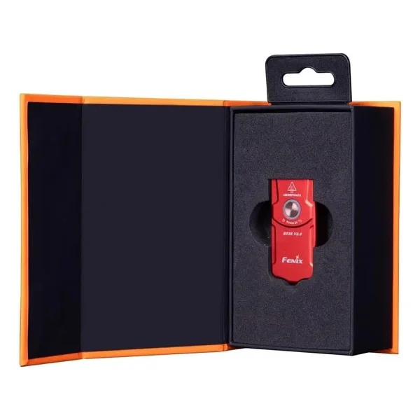 Fenix E03r V2.0 500 Lümen LED Şarjlı Kırmızı Anahtarlık Fener - Görsel 3