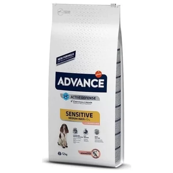 Advance Medium & Maxi Sensitive Somonlu 12 kg Yetişkin Köpek Maması - Görsel 10
