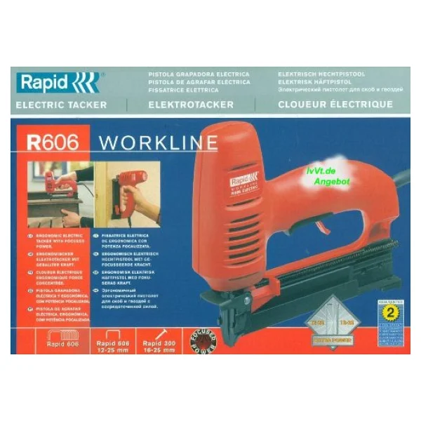Rapid R606 Elektrikli Zımba Ve Çivi Çakma Makinesi - Görsel 5