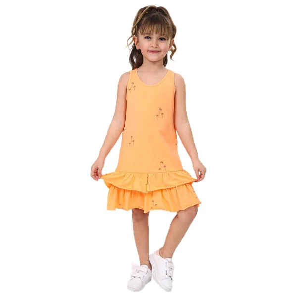 Toontoy Kız Çocuk Atlet - 5 Yaş - Açık Sarı - Görsel 9
