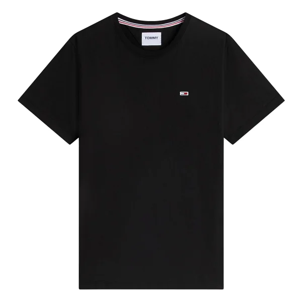 Tommy Jeans Tjm Slim Jersey C Neck Ext Erkek T-Shirt, Siyah, S - Görsel 6