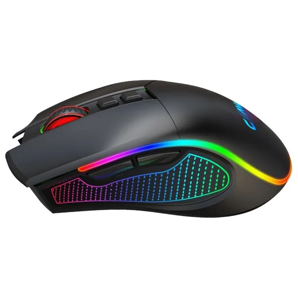 Claws Crossfire Air V1 Siyah RGB Makrolu Şarjlı Optik Kablolu/Kablosuz Oyuncu Mouse - Görsel 4