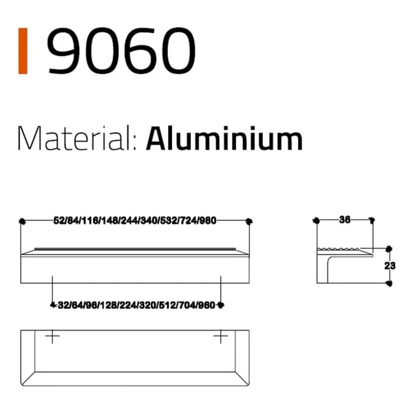 System Line-Çizgili Kulp Antik Renk Tek Adet 512 mm - Görsel 2