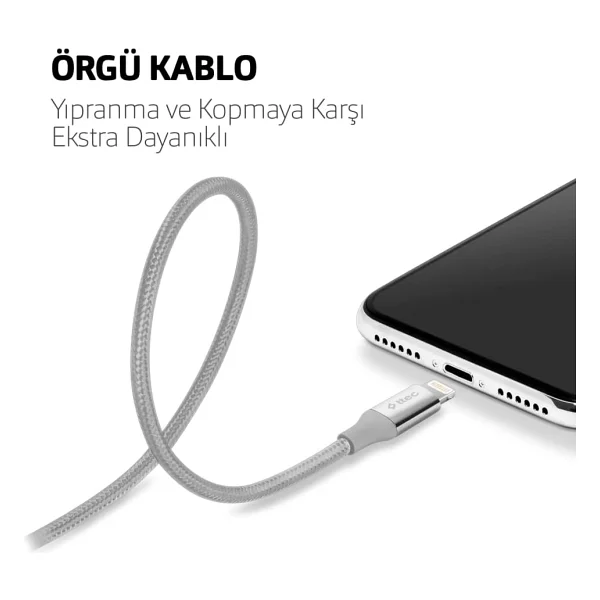 Ttec Alumicable 2dk16 1.2 M USB To Lightning Şarj Kablosu - Görsel 4