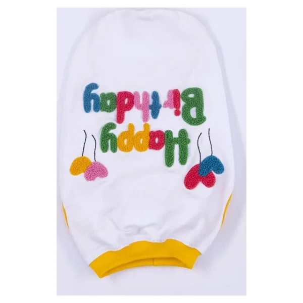 Happy Birthday Kedi Köpek Tişörtü - Kedi Köpek Kıyafeti - Görsel 4