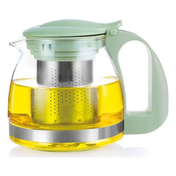Paçi Renkli Süzgeçli 700 Ml Cam Demlik - Görsel 4