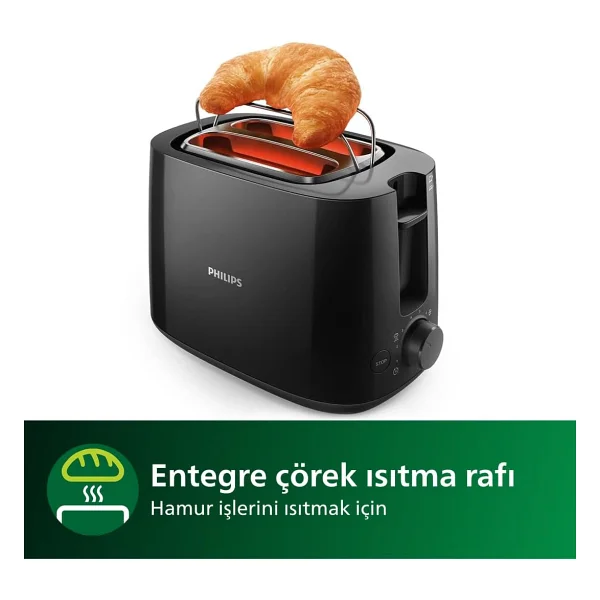 Philips Hd2581/90 Siyah Daily Collection Ekmek Kızartma Makinesi - Görsel 7