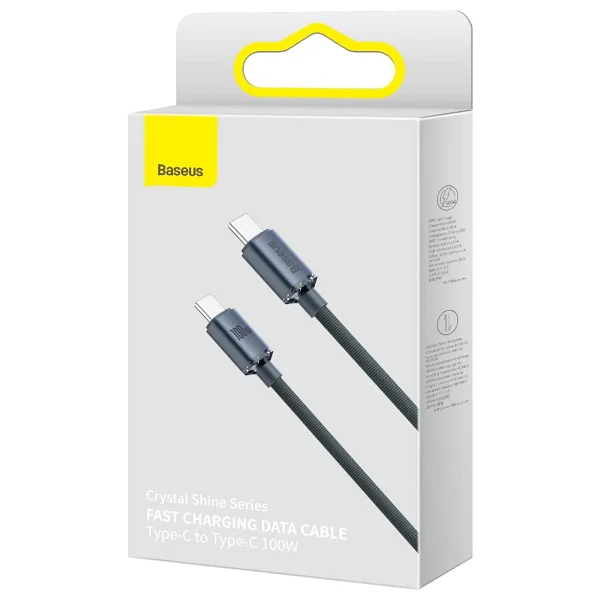Baseus Crystal Shine 2 M 100 W Type-C To Type-C Hızlı Şarj Kablosu - Görsel 8