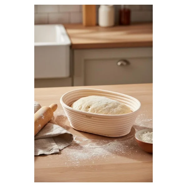 Bambum Puder - Ekmek Mayalama Sepeti Oval 21 Cm - Görsel 9