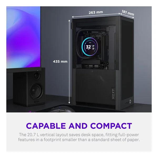 Nzxt H2 Flow Fanlı Mini Itx Oyuncu Kasası - Görsel 4