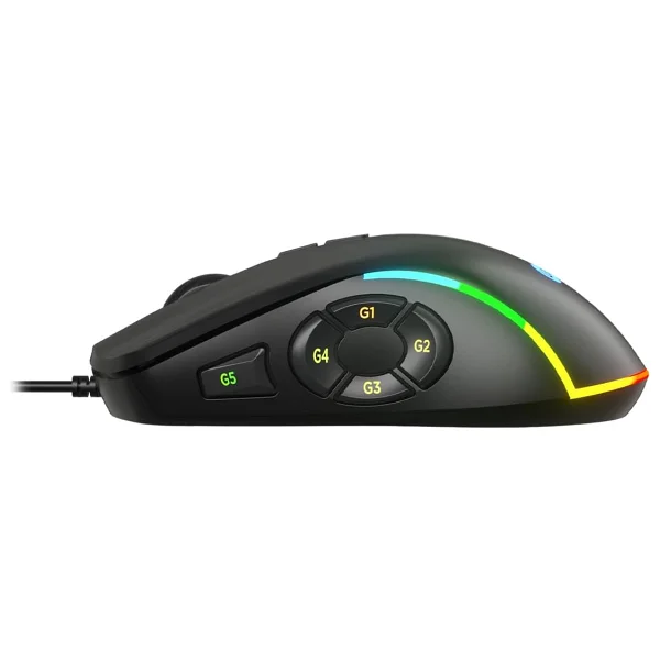 Lenovo Lecoo Ms140 RGB Ergonomik Makrolu Optik Kablolu Oyuncu Mouse - Görsel 9