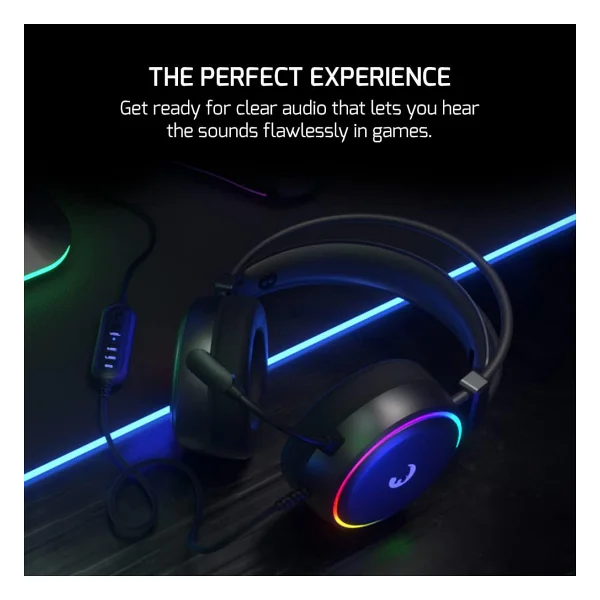 Gamepower Jin Rainbow 7.1 USB Kablolu Kulak Üstü Oyuncu Kulaklığı - Görsel 3