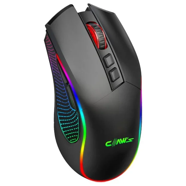 Claws Crossfire Air V1 Siyah RGB Makrolu Şarjlı Optik Kablolu/Kablosuz Oyuncu Mouse - Görsel 3