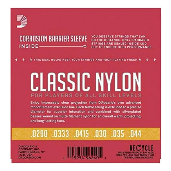 D'addario Ej27n Normal Tension Klasik Gitar Teli - Görsel 4