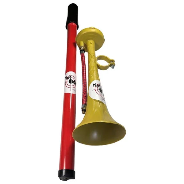 Netodak Yüksek Desibelli Havalı Pompa Bisiklet Kornası Havalı Kamyon Kornası (Sarı-Kırmızı) - Görsel 3