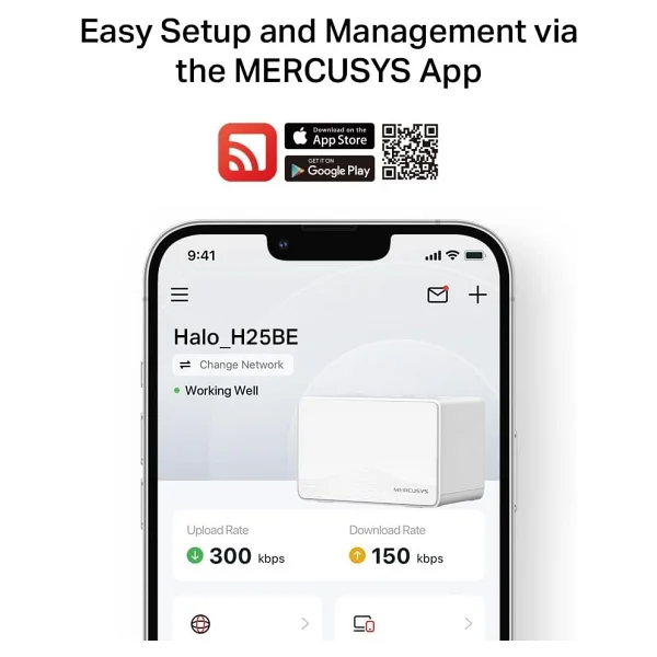 Mercusys Halo H25be 3 Port 3600 Mbps 3'lü Router - Görsel 9