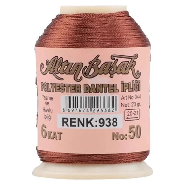 3 Adet Altınbaşak Oya ve Dantel İpi 20 gr - Royaleks - No: 938 - Görsel 3