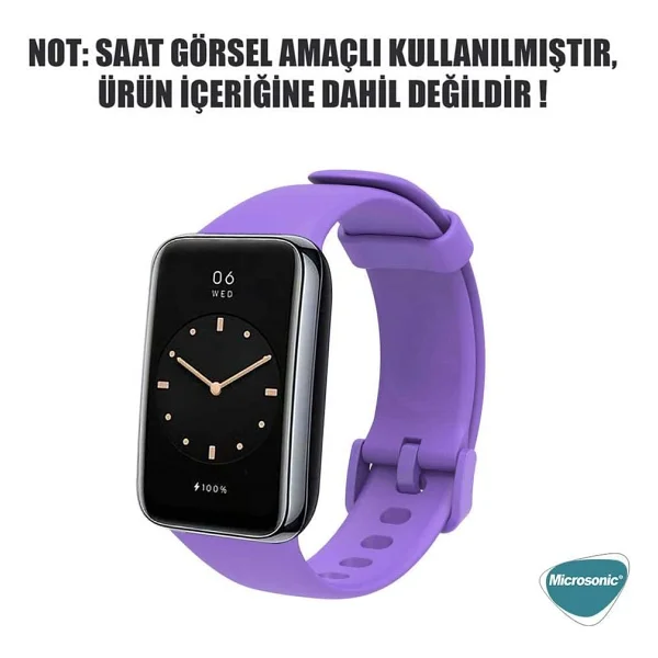 Microsonic Xiaomi Smart Band 7 Pro Silikon Lacivert Spor Kordon - Görsel 2