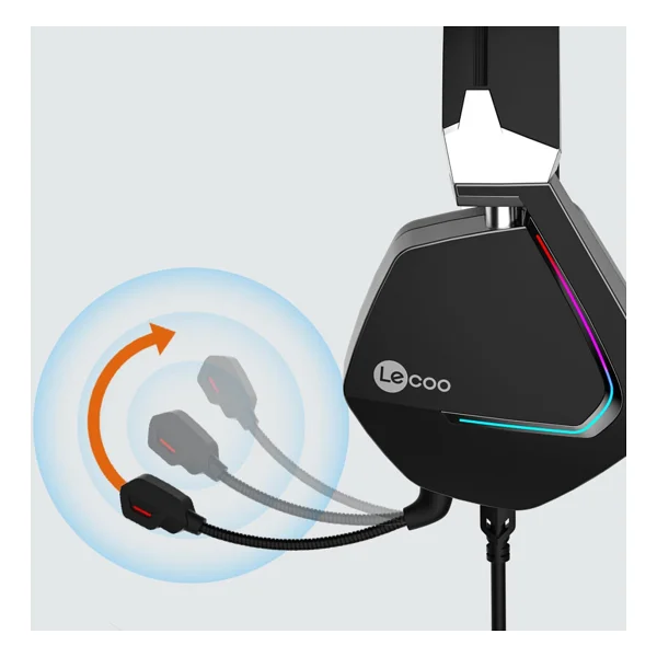 Lenovo Lecoo Ht402 RGB 7.1 USB Kablolu Kulak Üstü Oyuncu Kulaklığı - Görsel 5